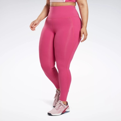 Rib High-Rise Leggings - Infused Lilac | Reebok