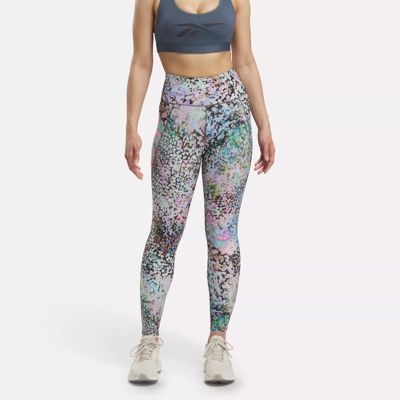 REEBOK Lux High-Rise 2.0 Modern Safari Gym Leggings in Black