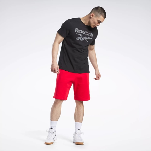 Reebok Identity Fleece Shorts - Vector Red / Black