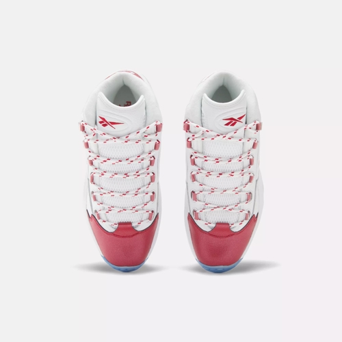 Reebok question mid red on sale toe