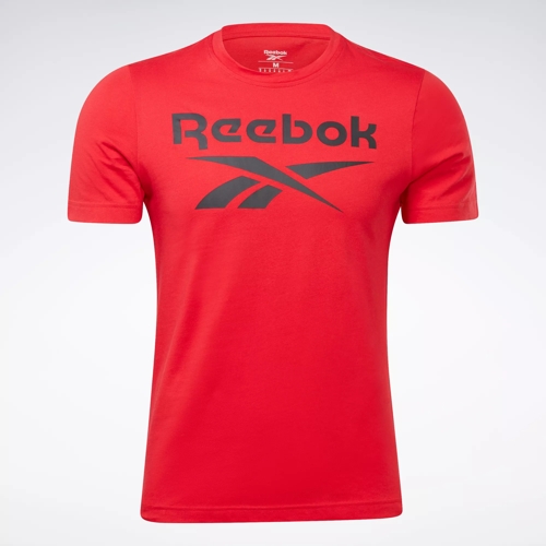 Reebok Men's T-Shirt - Red - XL