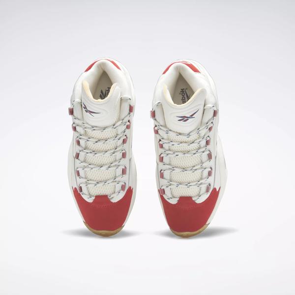 Question Mid Basketball Shoes - Mars Red / Chalk / Vintage Chalk