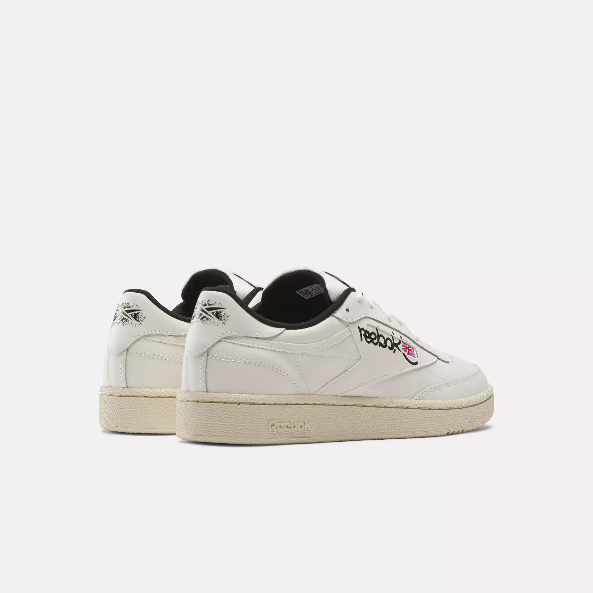 Club C 85 Shoes - Chalk / Paperwhite / Core Black | Reebok