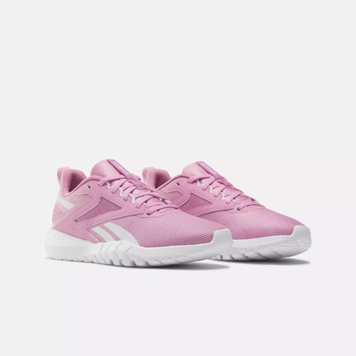 Pink reebok workouts sale