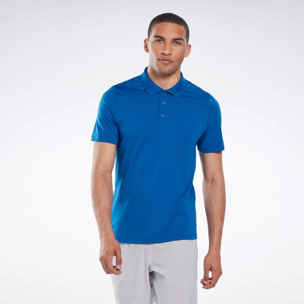 billig Oversigt Afskedige Workout Ready Polo Shirt - Vector Blue | Reebok