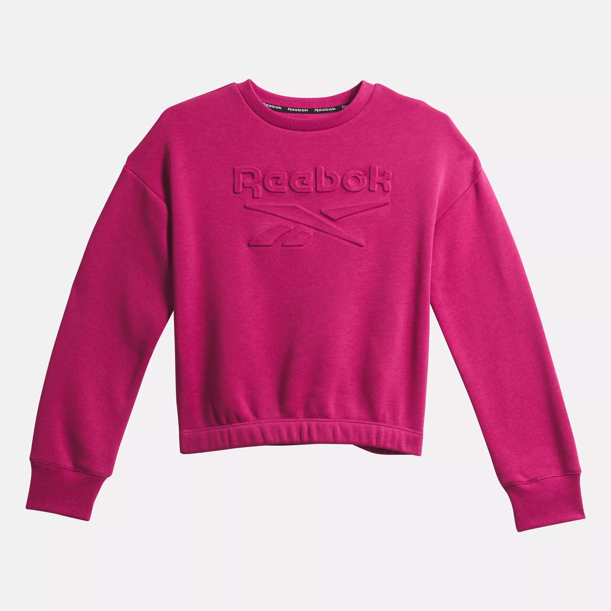 Shop Reebok Unisex  Embossed Sweatshirt - Little Kids In In Semi Proud Pink