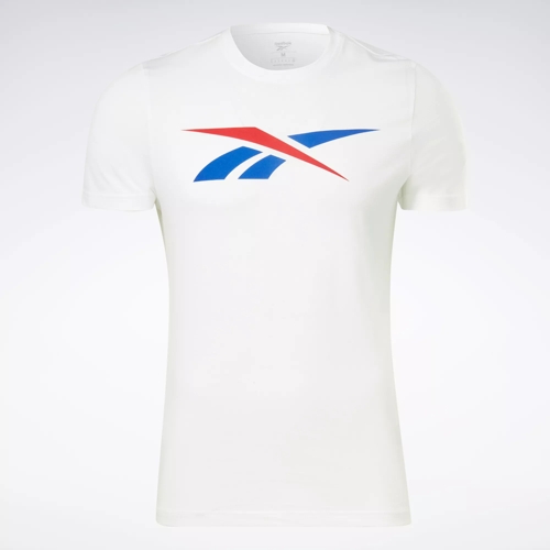 Red white and blue cheap reebok shirt