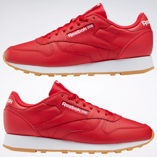 Reebok Shoes Leather | / Classic Ftwr - White / Reebok Rubber Vector Gum-03 Red