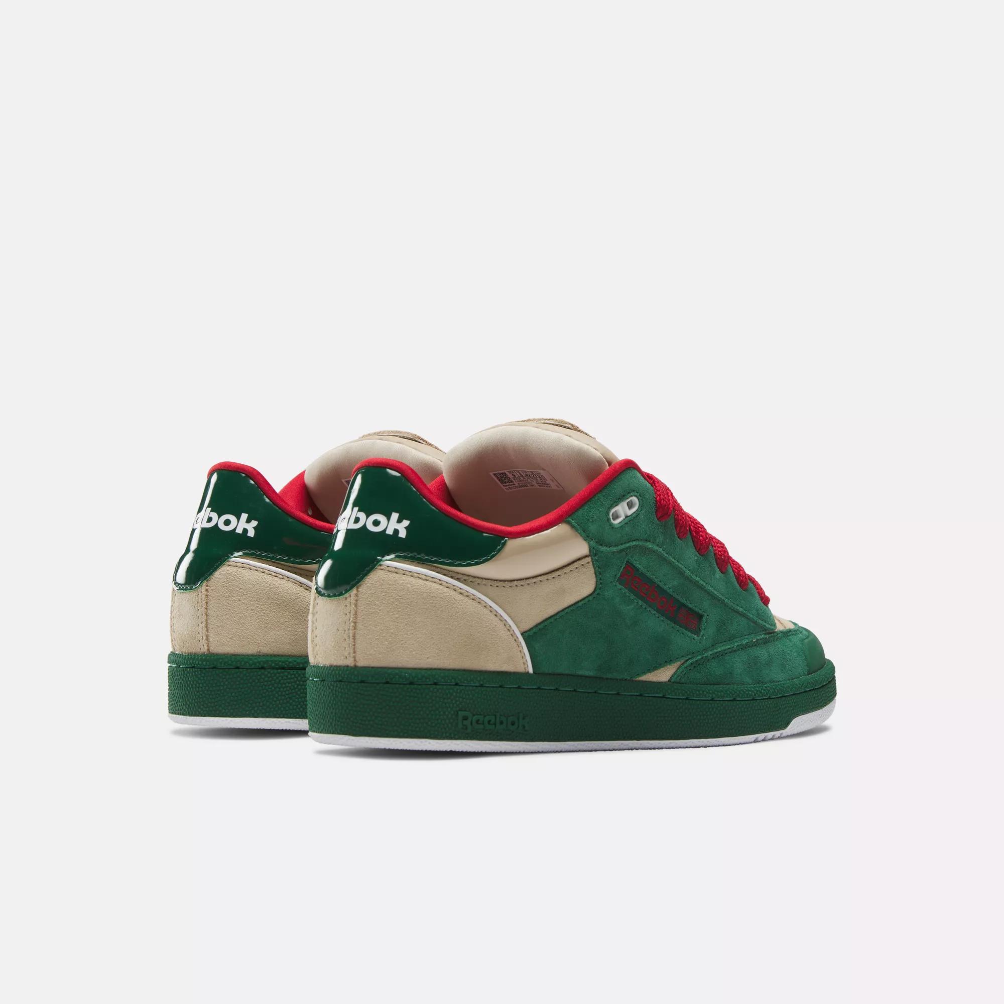 Club C Bulc Shoes - Dark Green/Oat/Clay Yellow | Reebok