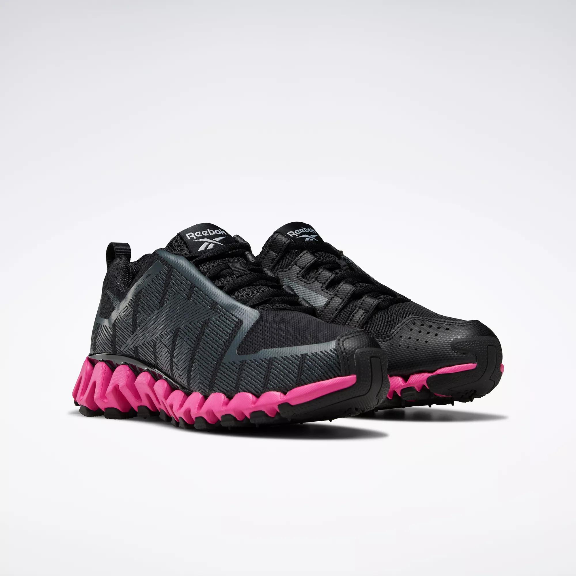 ZigWild Trail 6 Women's Shoes - Core Black / Pure Grey 8 / Proud Pink |  Reebok