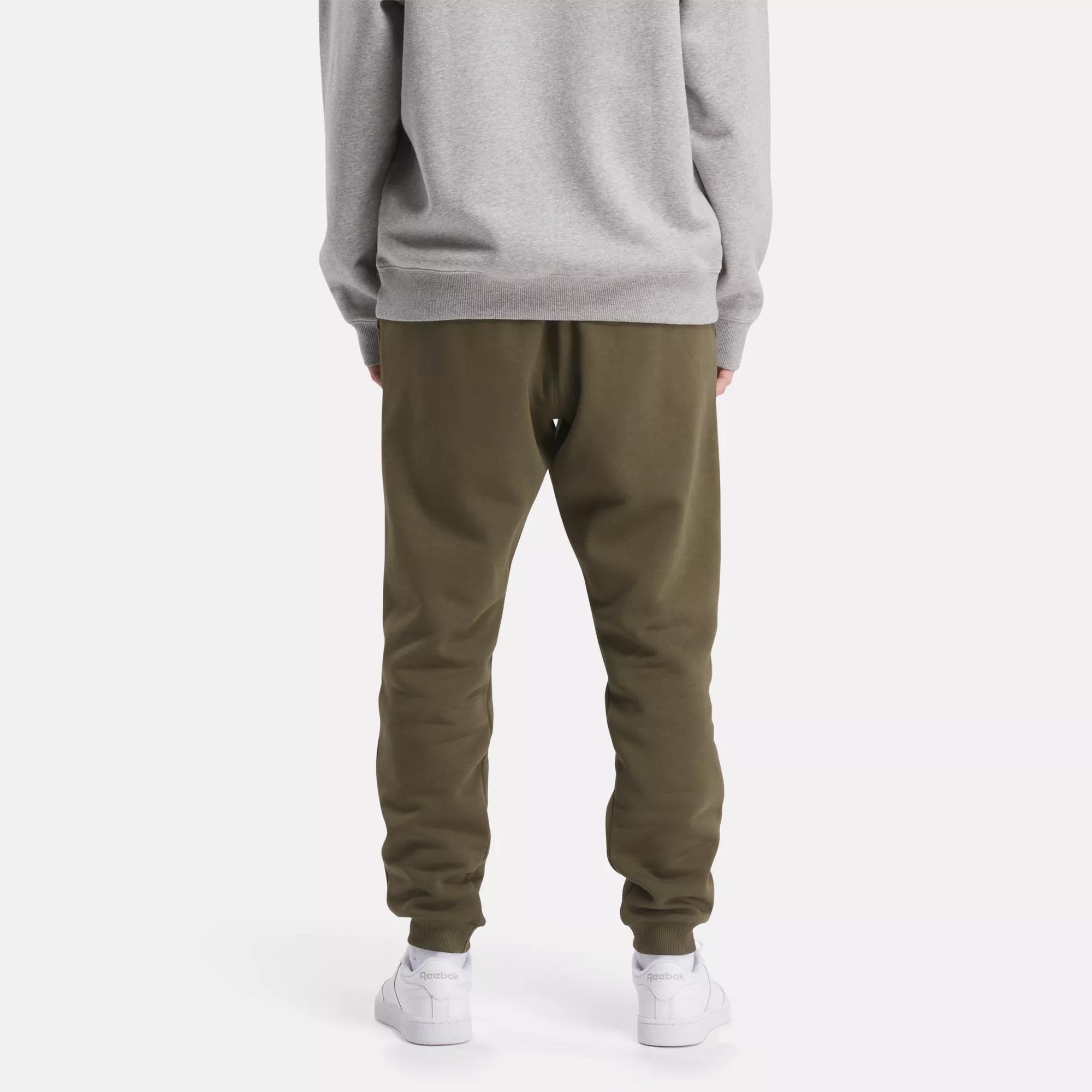 Reebok Identity Fleece Jogger - Army Green / Black | Reebok