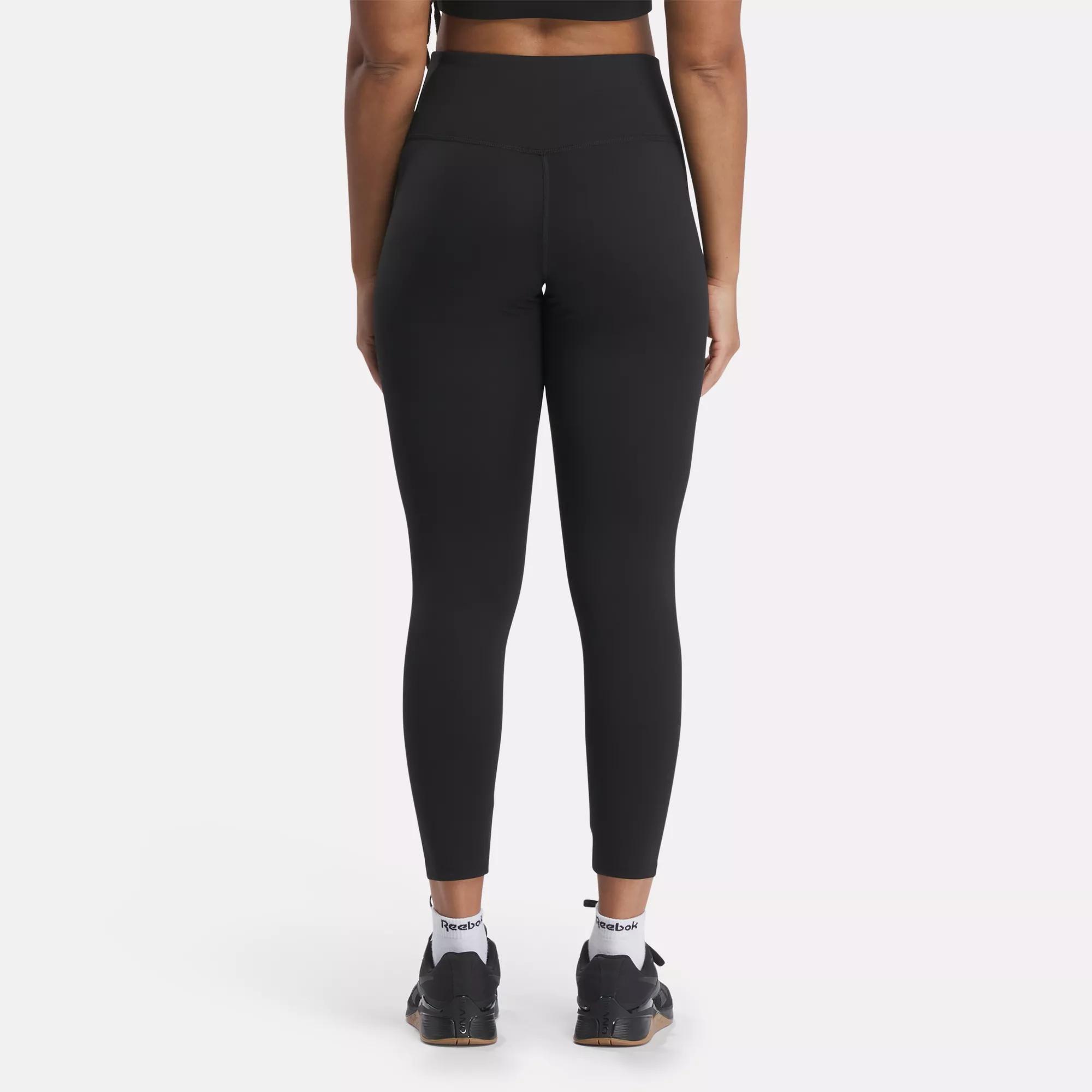 Women's Leggings Reebok Black Plain Sportswear