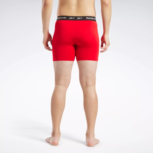 Reebok 4 Pack Performance Boxer Briefs Black Red Black Pearl Reebok