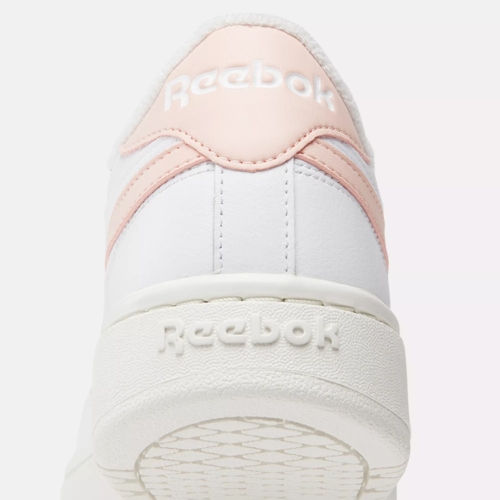 Reebok White & Pink Club C 85 Shoes