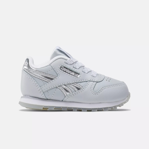 Reebok classic trainers silver online