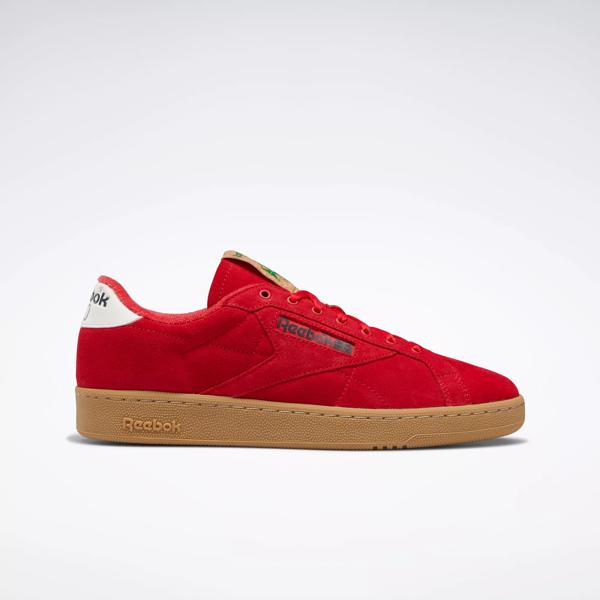 All red best sale reebok shoes