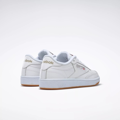 Club C 85 Shoes - White / Light Grey / Gum | Reebok