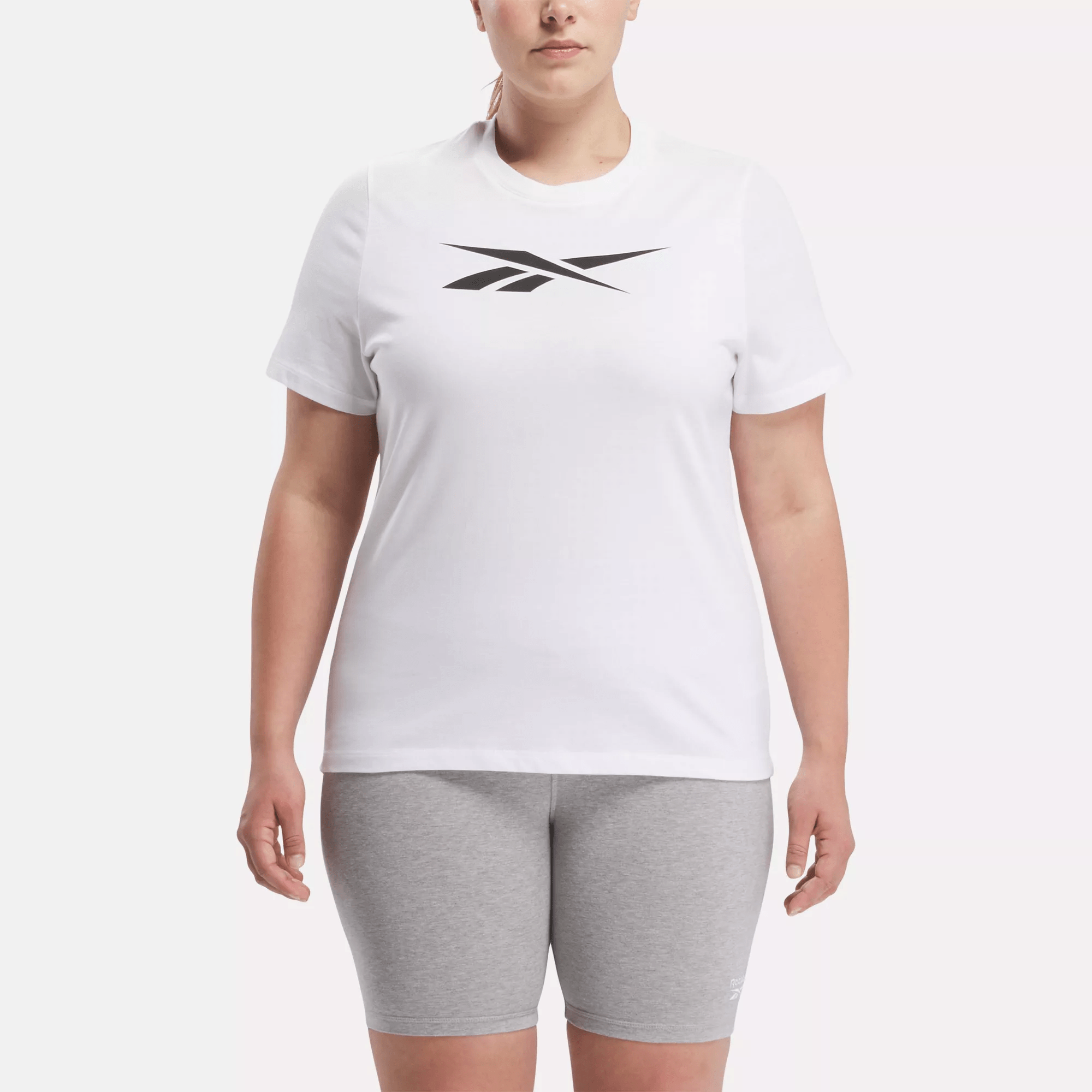 Shop Reebok Women's Vector Graphic T-shirt (plus Size) In White