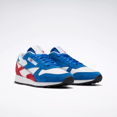 soporte Mantenimiento Pautas Classic Leather Make It Yours Shoes - Vector Blue / Vector Red / Ftwr White  | Reebok
