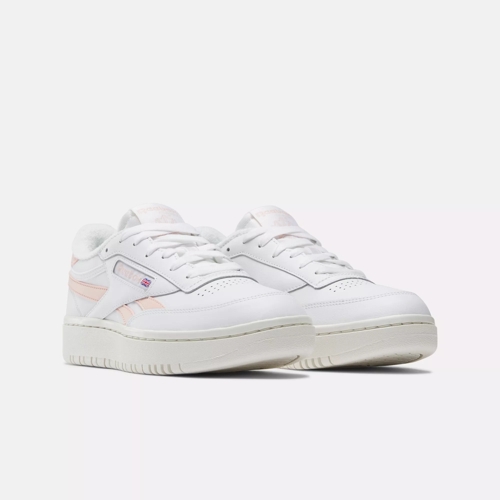 Reebok Club C Double Womens Lifestyle Shoes White Pink GY4802