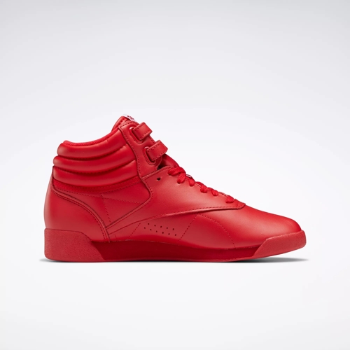 Red high top reebok classics on sale