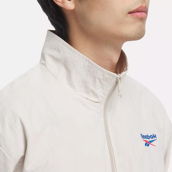 REEBOK CLASSICS MEN'S TWIN VECTOR TRACK TOP JACKET NAVY WHITE 80S RETRO NEW  BNWT