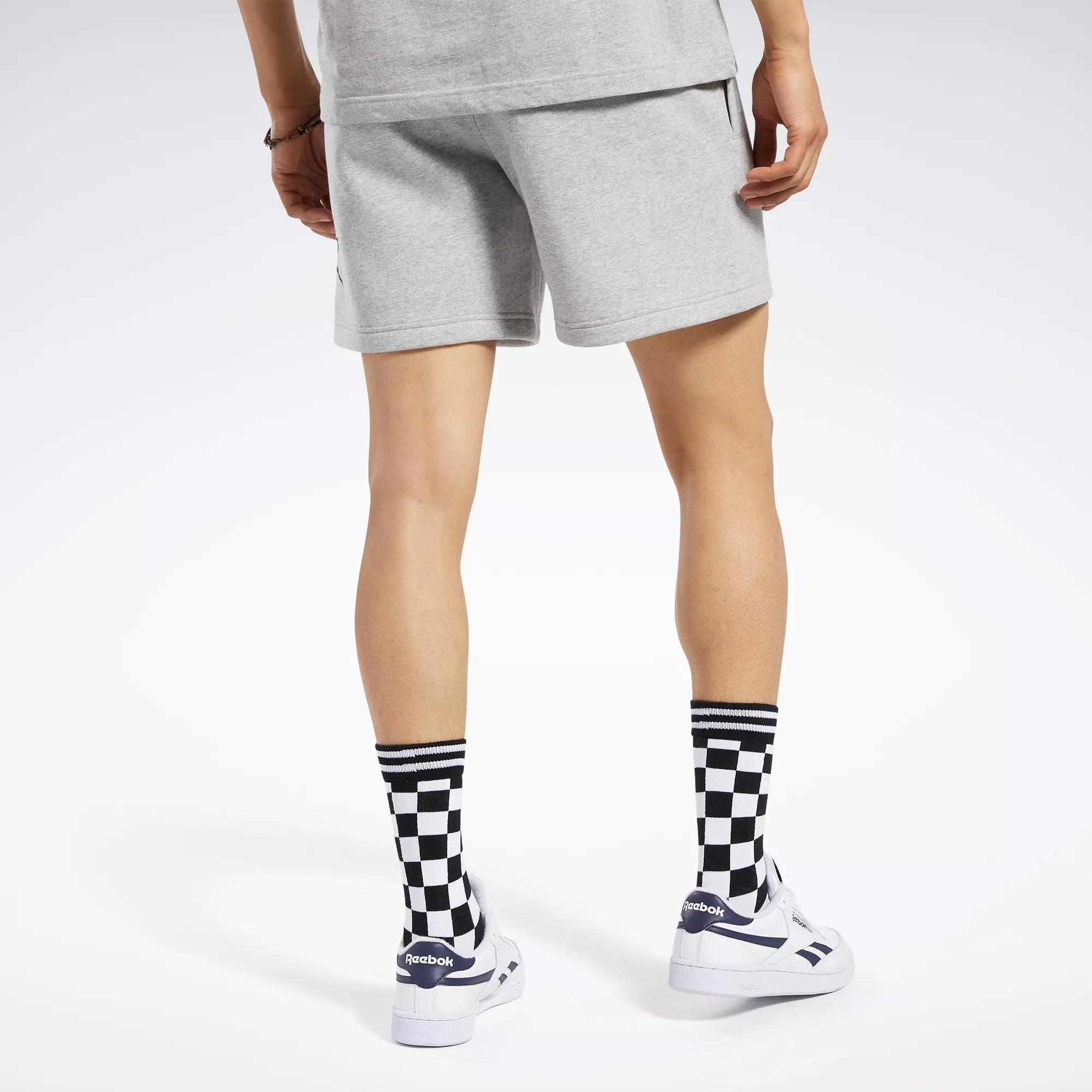 Classics | Reebok Heather - Medium Grey Proud Brand Shorts