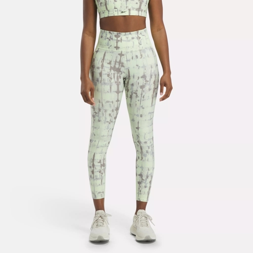  Core 10 By Reebok Womens Lux 2.0 Mid-Rise All Over Print  Leggings