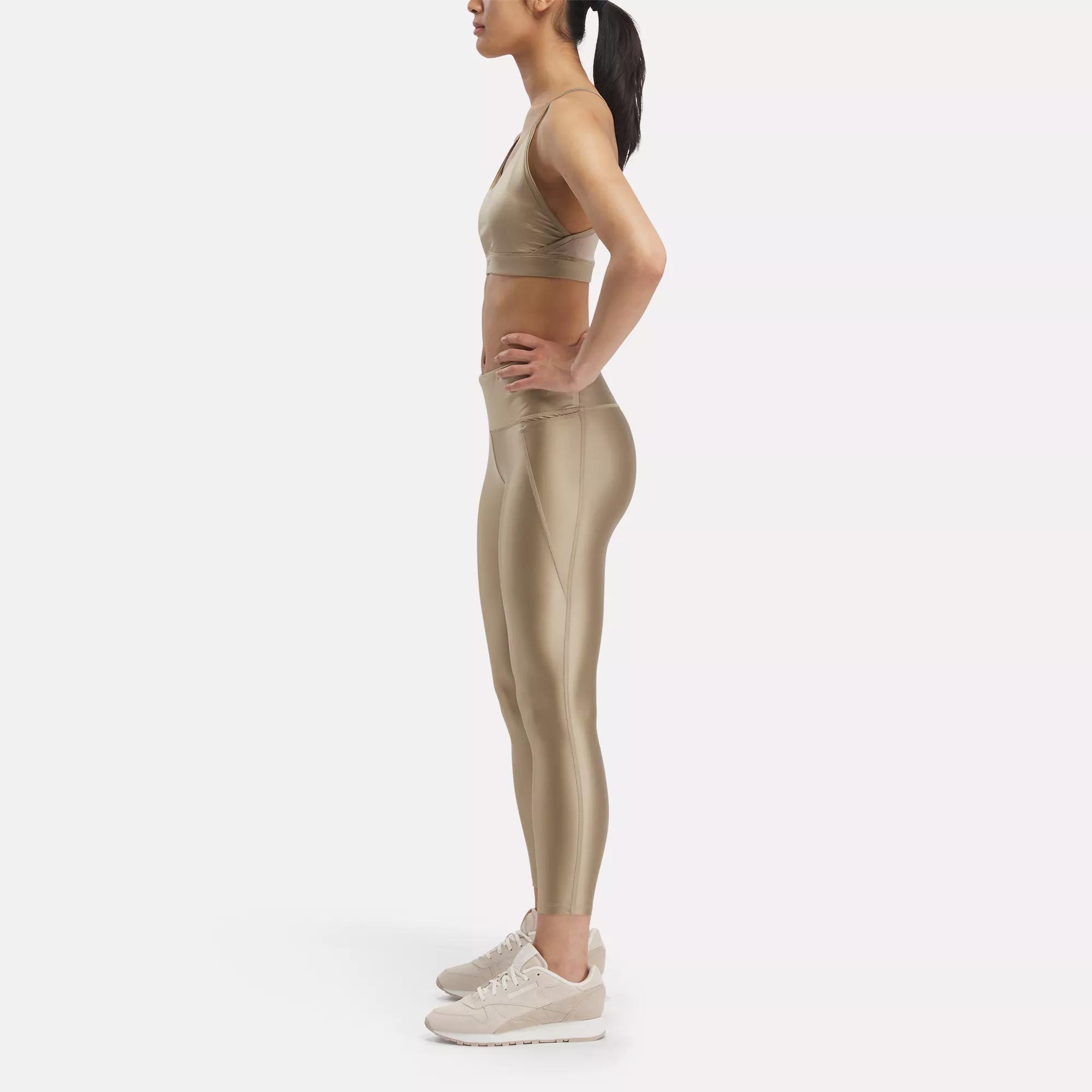 Reebok Lux High-rise Shine Full-length leggings in Black