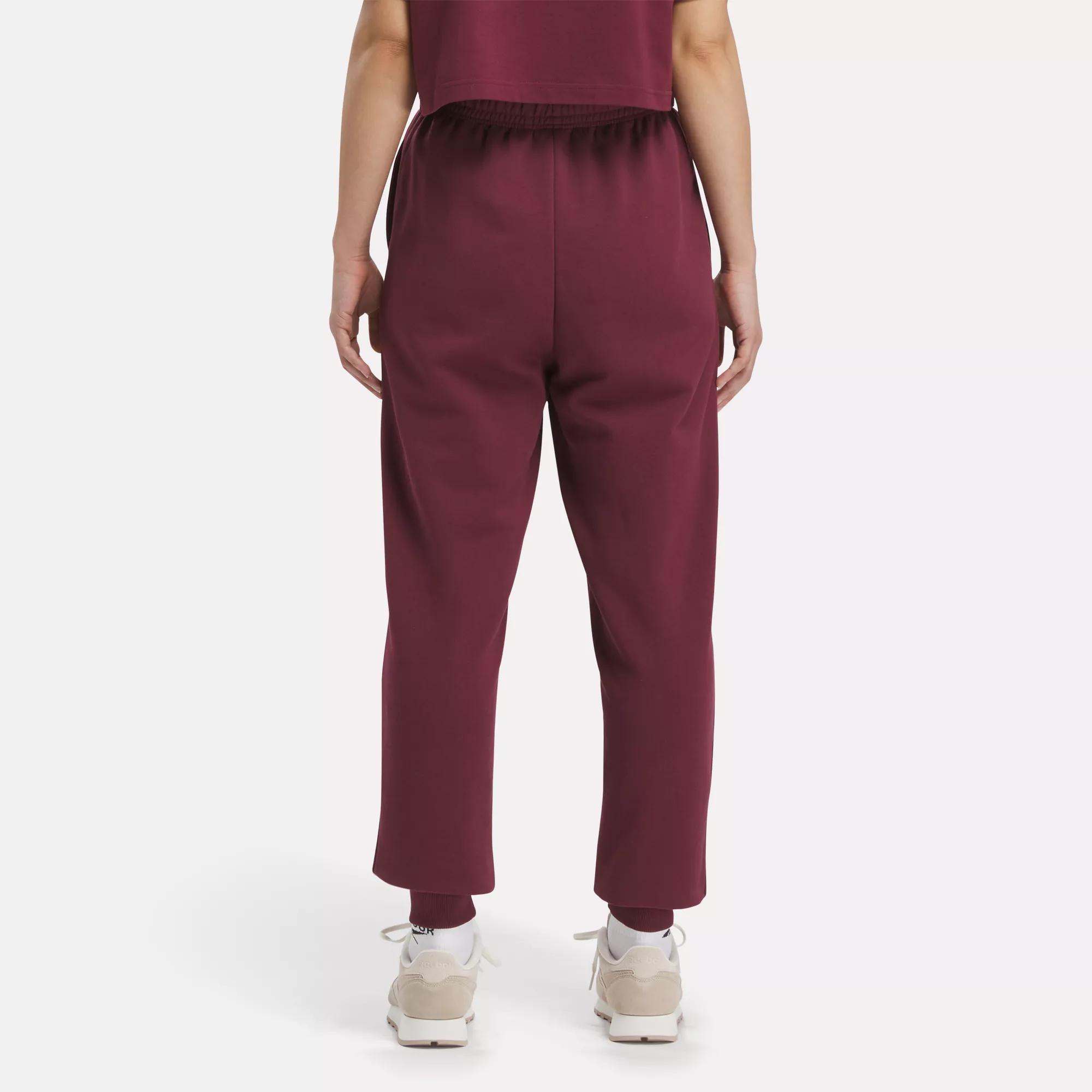 Reebok Women's Pull-on Drawstring Tricot Pants, A Macy's Exclusive In  Classic Maroon F
