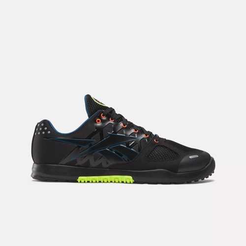 Nano 2.0 Training Shoes Black Digital Coral Digital Lime Reebok