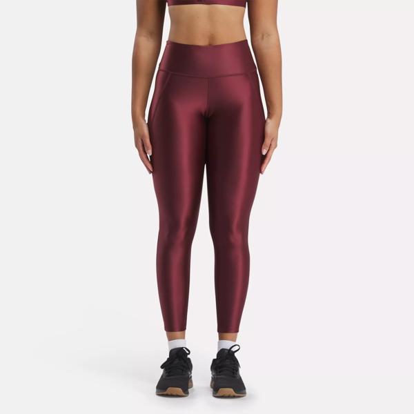 Buy Zelocity High Rise Nylon High Stretch Leggings - Burgundy at Rs.1836  online