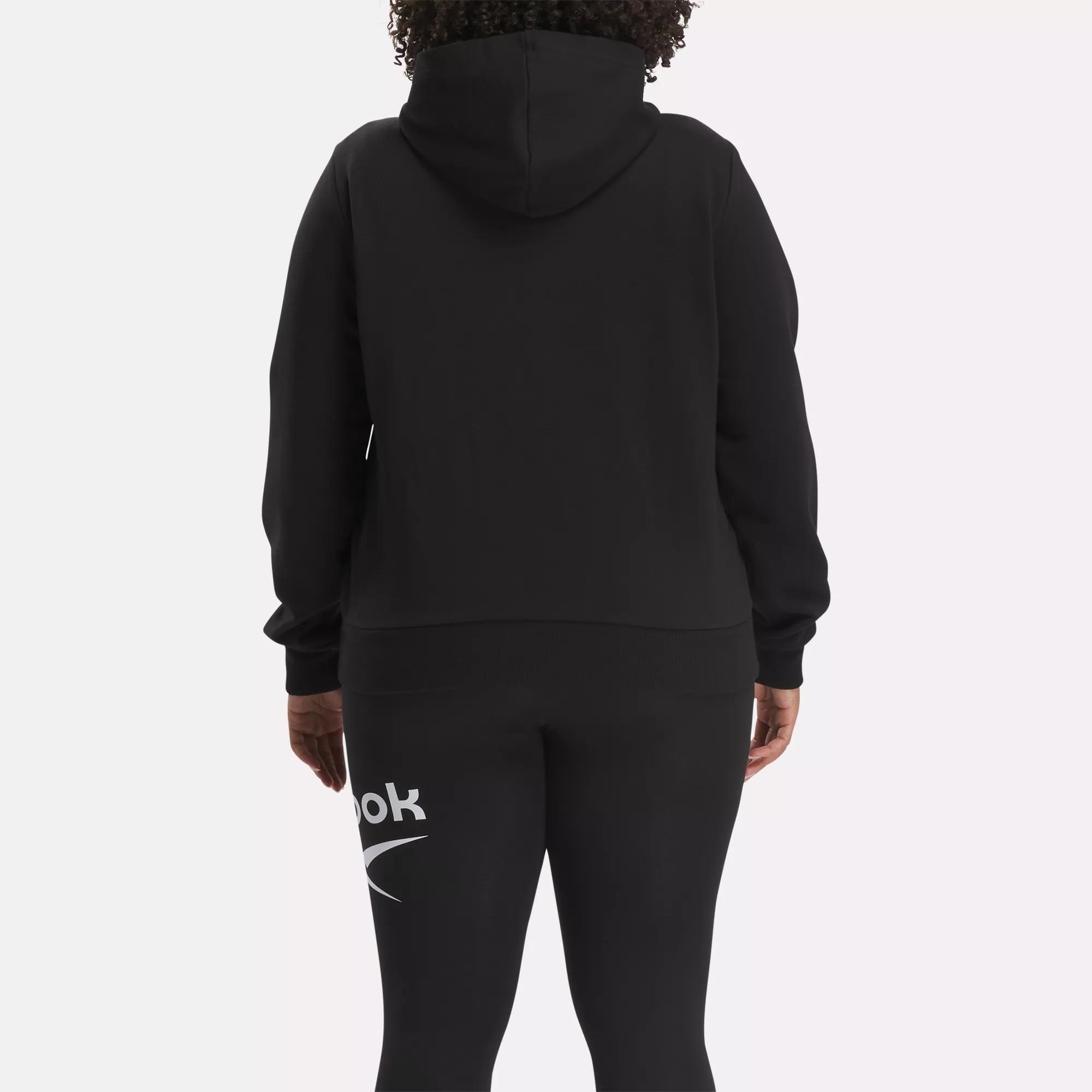 Reebok Identity Small Logo Fleece Full-Zip Sweatshirt (Plus Size ...