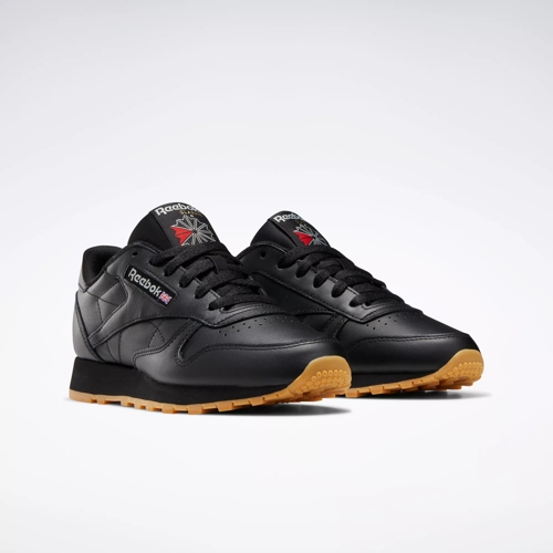 Classic Leather Shoes - Core Black / Pure Grey 5 / Reebok Rubber Gum-03