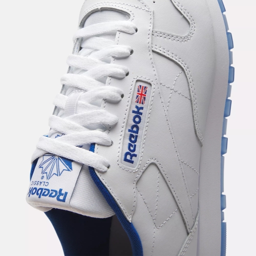 Classic Leather Ice Shoes Vector White / | Blue White - Reebok 