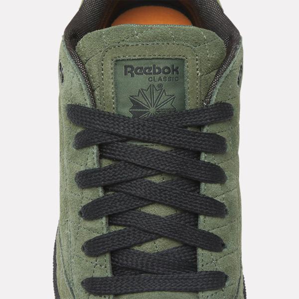 Club C Bulc Shoes - Varsity Green / Black / Shocking Orange | Reebok