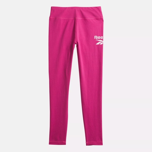 Reebok Identity Small Logo Cotton Leggings in semi proud pink