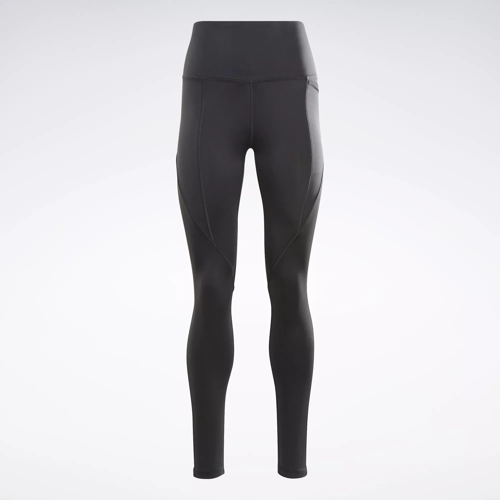 - Black Program Reebok Pant Workout Rise | Ready High Night Leggings