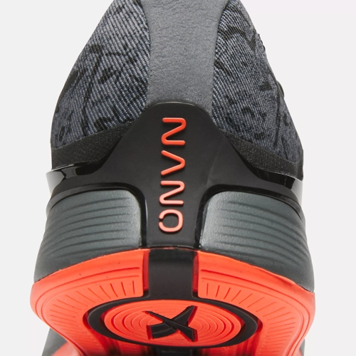 Nano X4 Training Shoes Pure Grey 6 Black Orange Flare Reebok