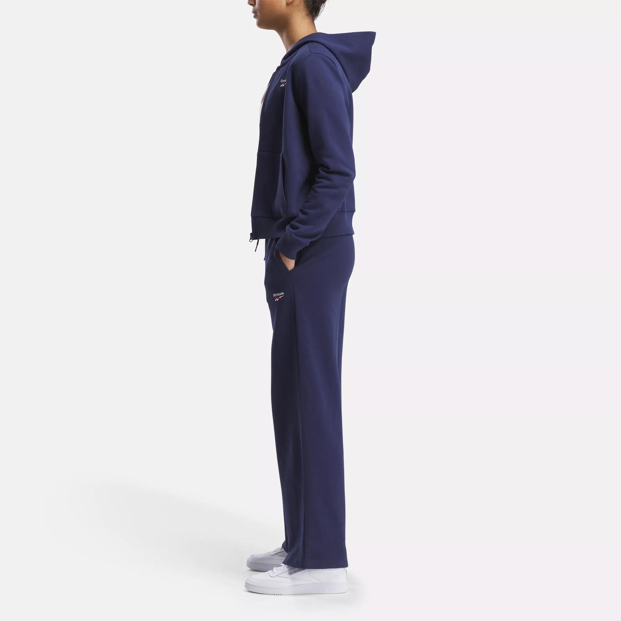 Reebok Identity Small Logo Fleece Wide Leg Pants