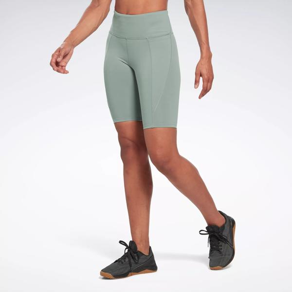 Reebok Women's Everyday High-Waisted Bike Shorts with Pockets