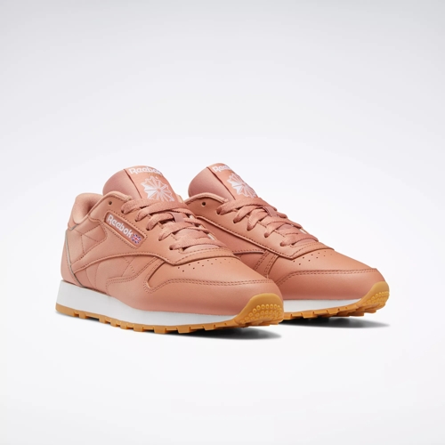 Classic Leather Shoes - Canyon Coral Mel / Canyon Coral Mel / Ftwr White |  Reebok