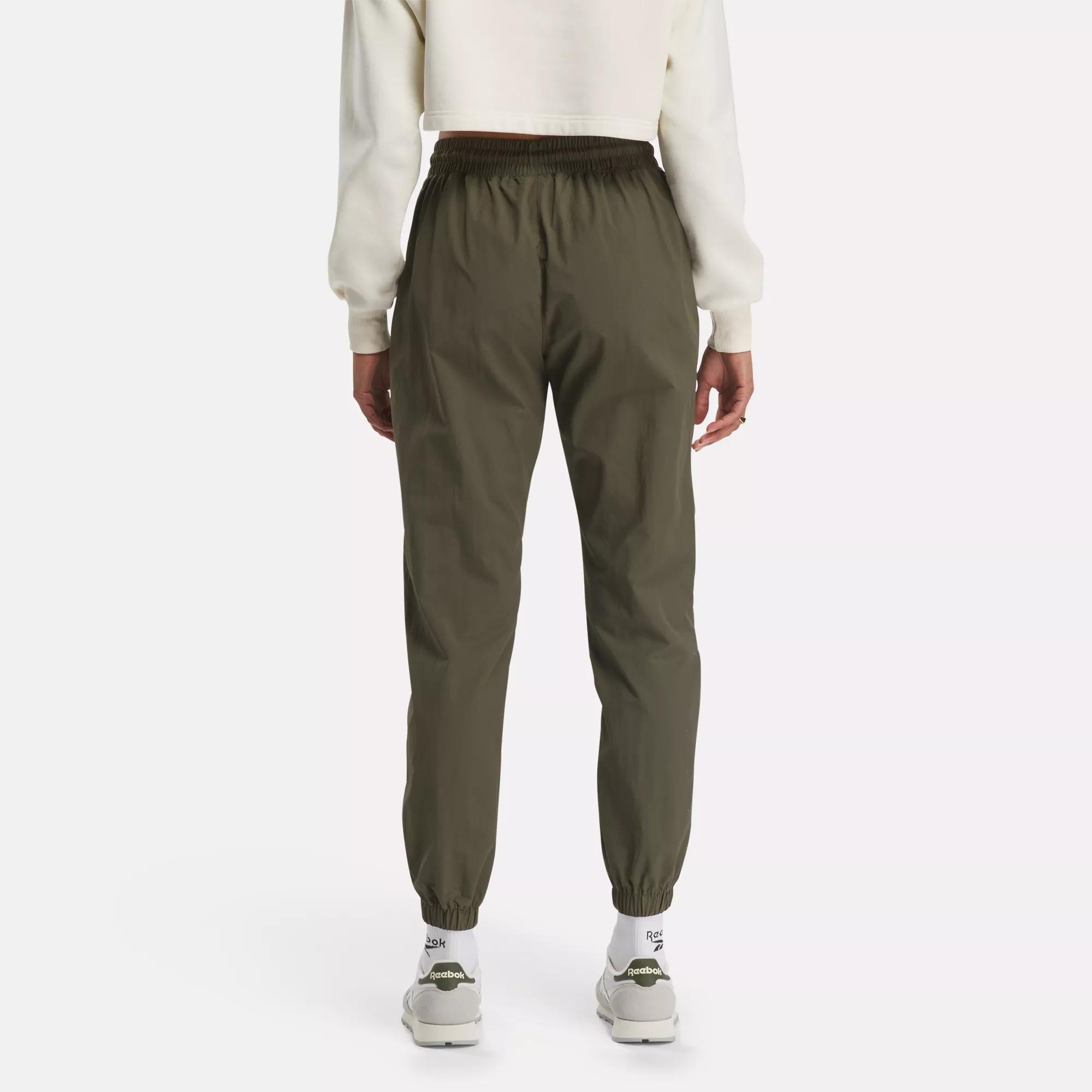 Lux Side Pocket Straight Leg Joggers In Military Green