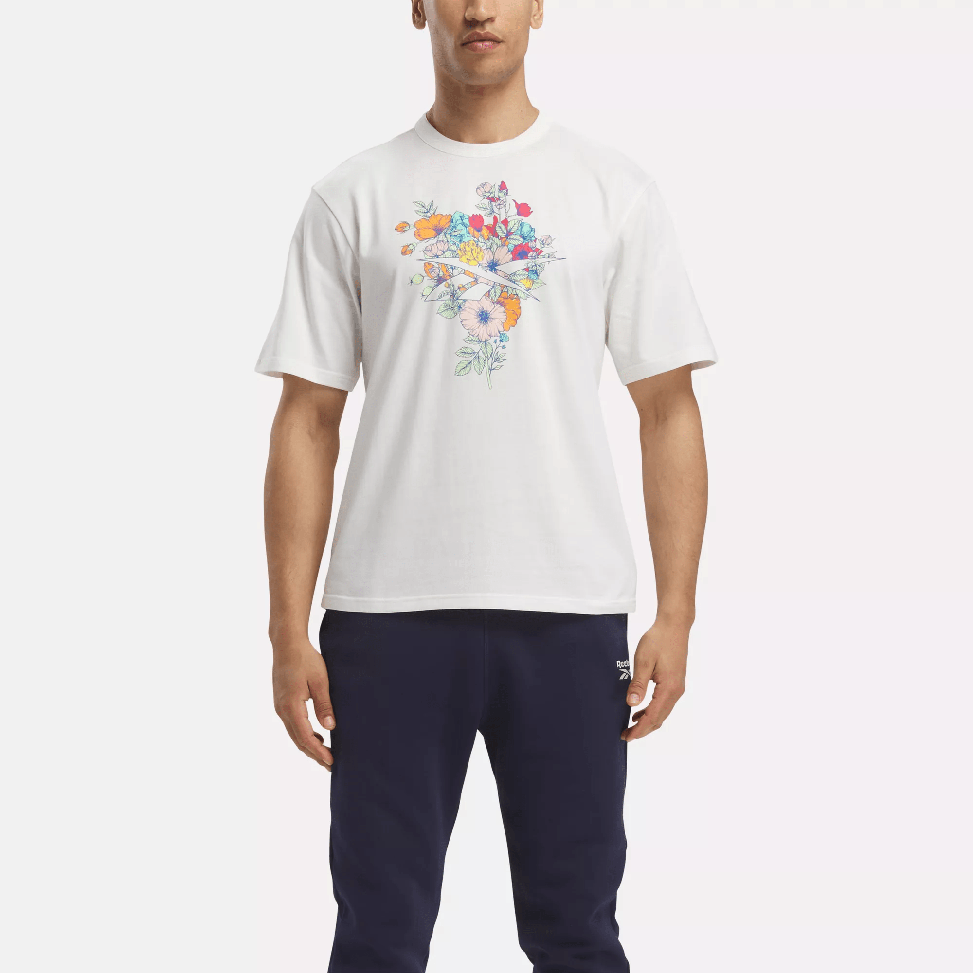 Reebok Identity Good Vibes T-shirt In White