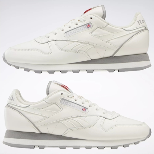 Demon Play asentamiento Sumergido Classic Leather 1983 Vintage Shoes - Chalk / Chalk / Vector Red | Reebok