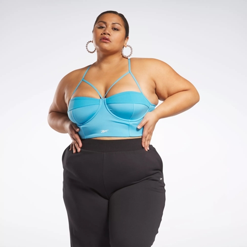 Most Extra Bralette Plus Size Radiant Aqua Reebok