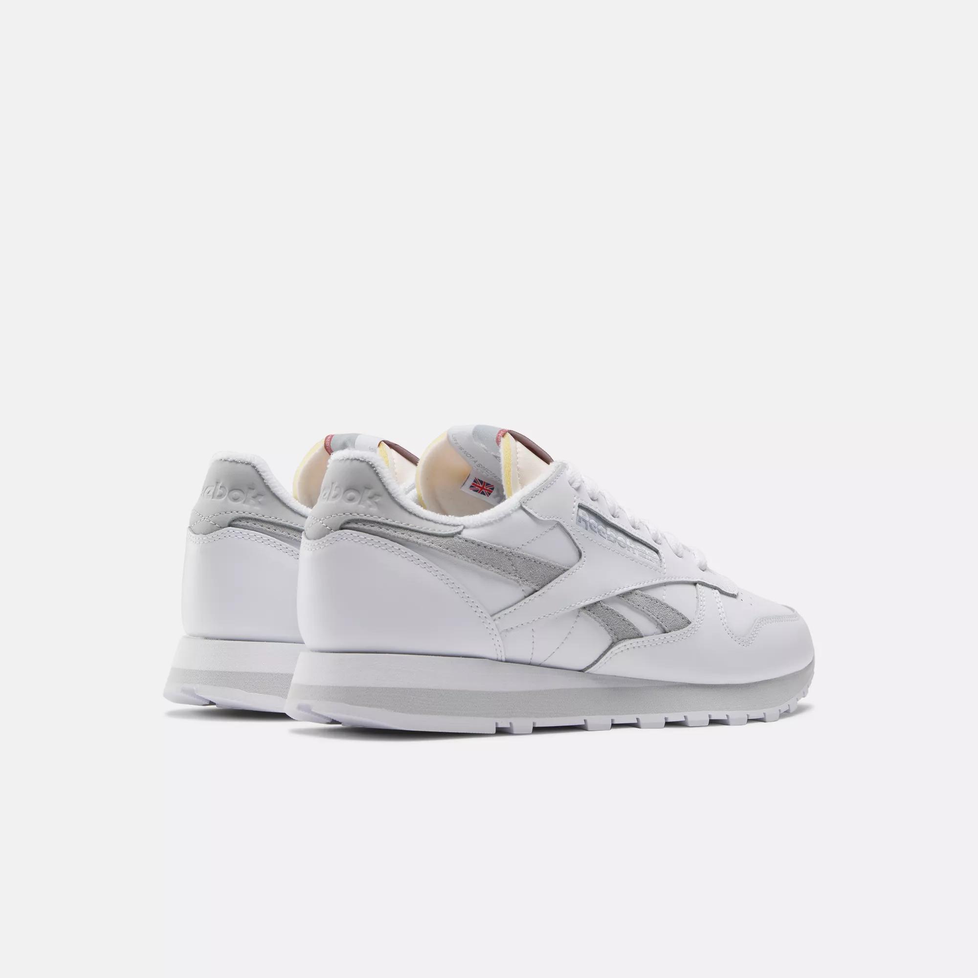 Classic Leather Shoes - Ftwr White / Pure Grey 3 / Pure Grey 2 | Reebok