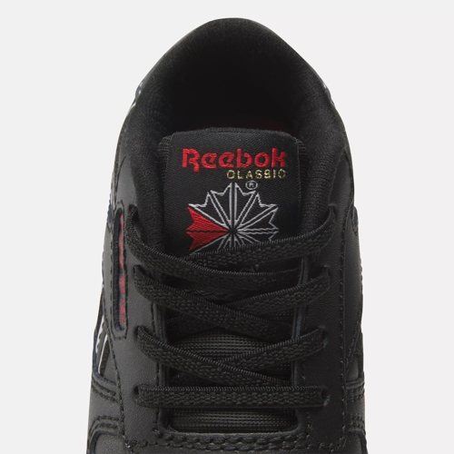 Black and red reebok classics shop