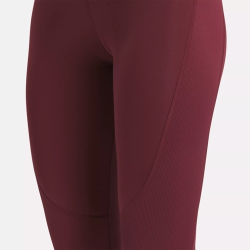 Reebok Womens Lux Compression Athletic Pants Size 4X Maroon New