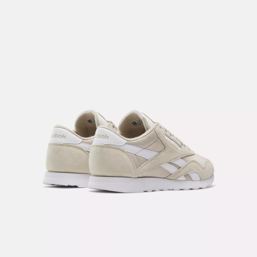 Classic Nylon Shoes - Classic Beige / Classic Beige / White | Reebok